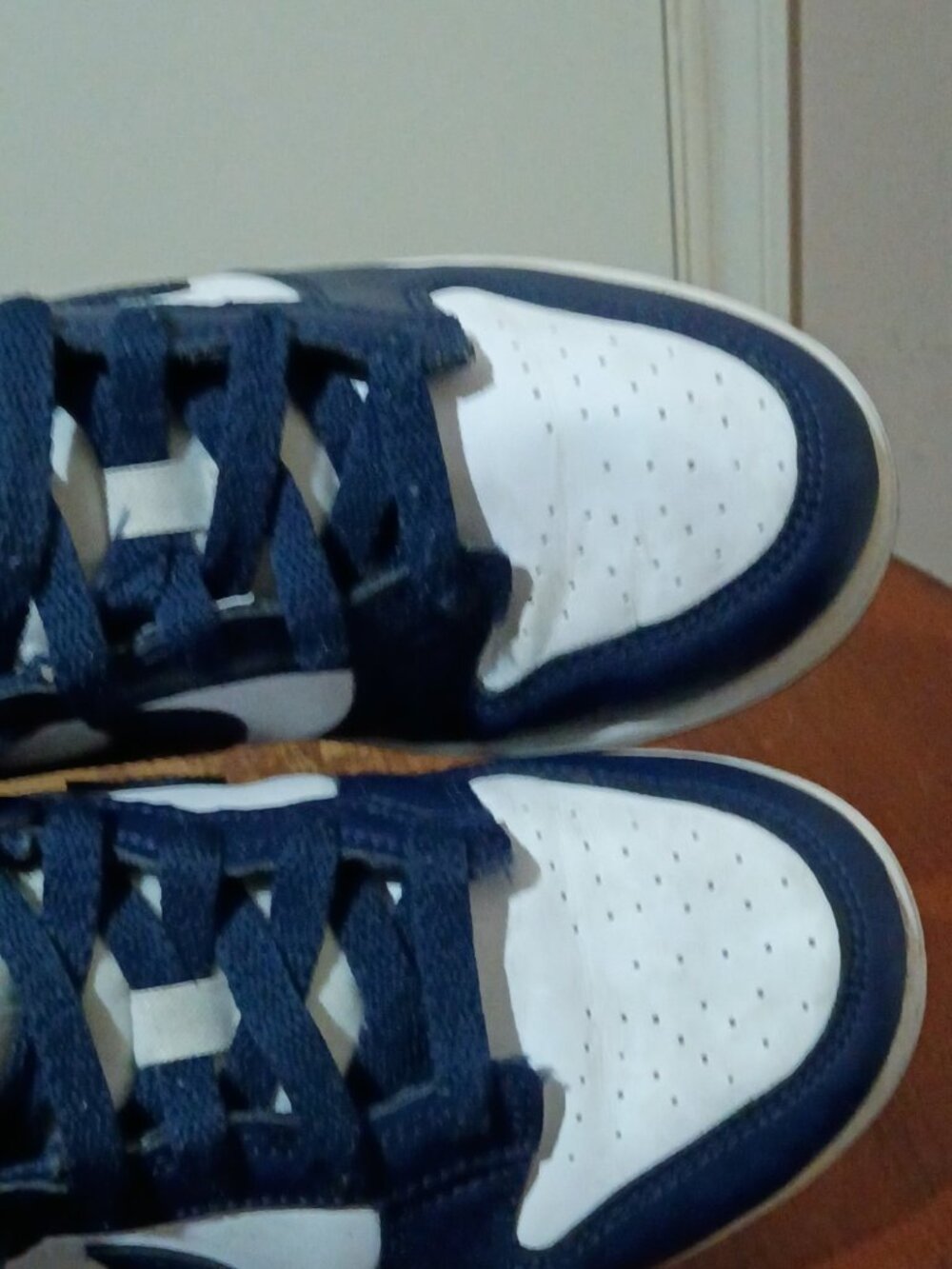 Nike Dunk Low Midnight Navy Blue White Kids Sneakers FB9108-116 Size 3Y - Picture 14 of 14